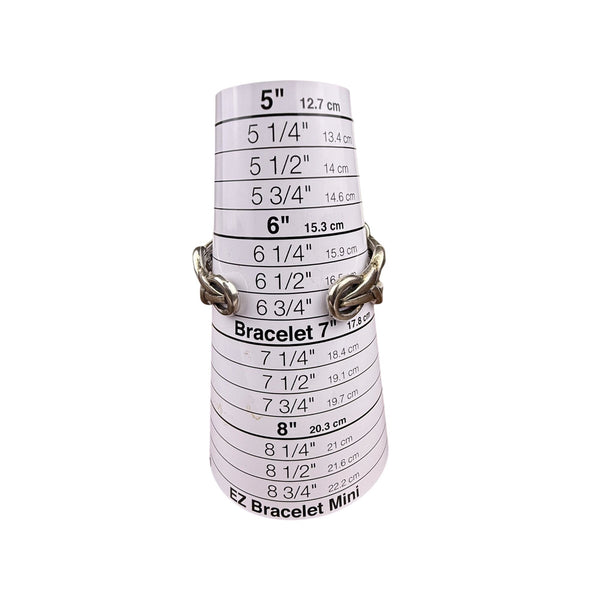 Chicos Silver Tone Woven Cuff Bracelet For Women Textured Metal Art Design OS