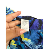 Palmwave Hawaii Mens Blue Hawaiian Button-Up Aloha Shirt 100% Cotton Medium M