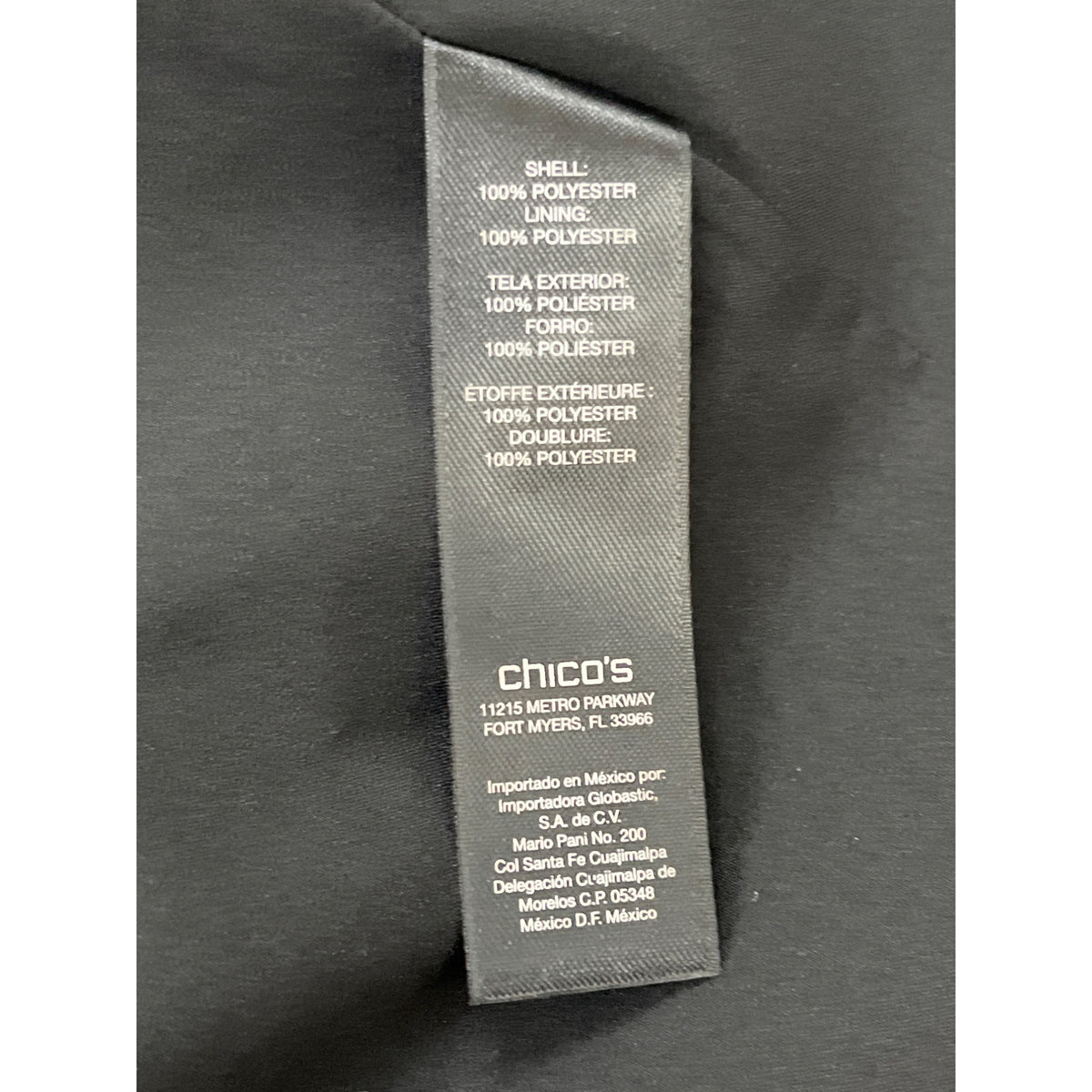 Chico’s Purple & Silver Colorblock Women's Open Front Jacket 3/4 Sleeve Size 2