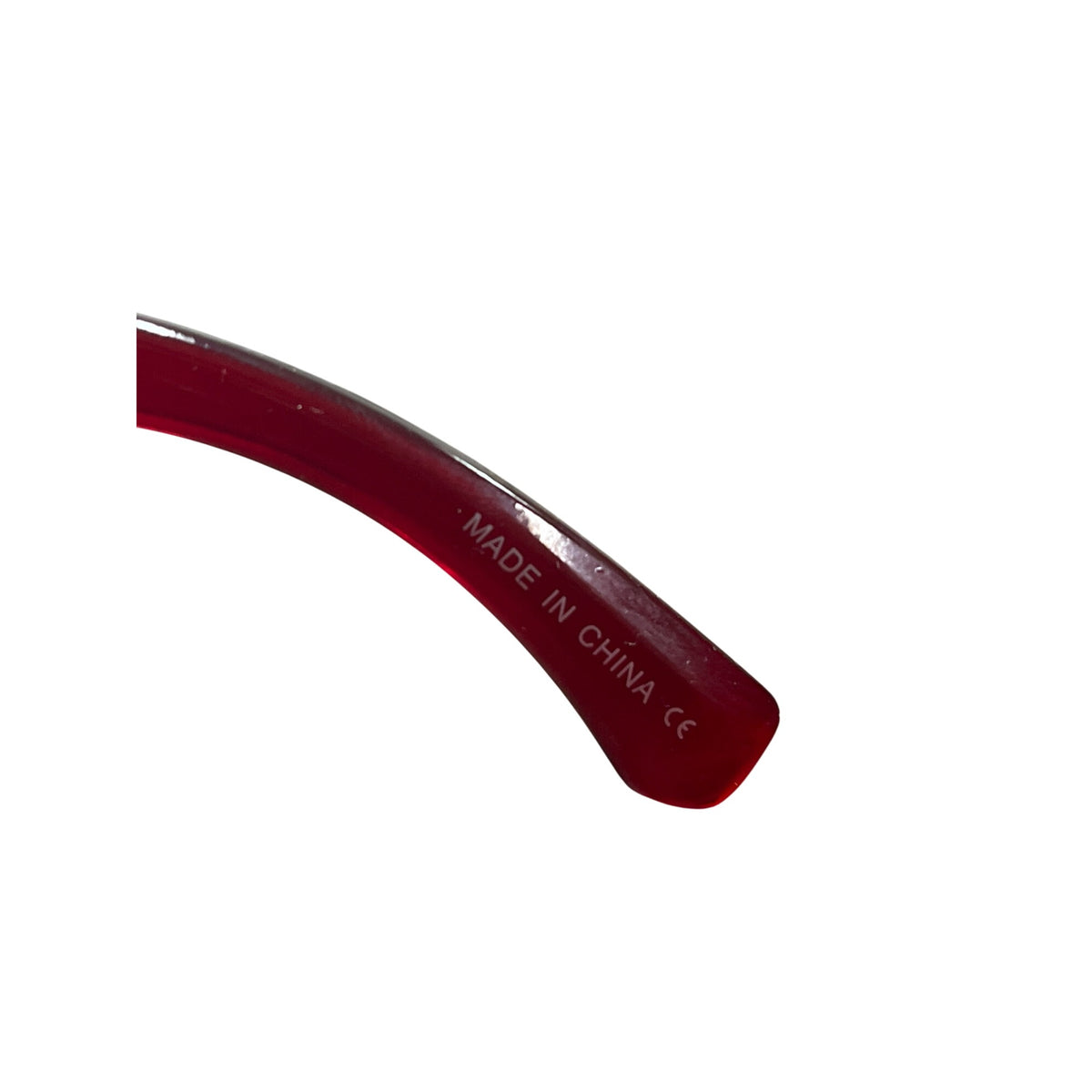 Red Oversized Gradient Frame Sunglasses Womens Plastic Lenses