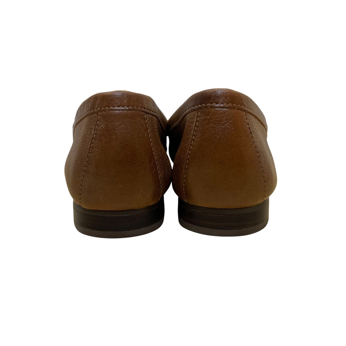 Marc Joseph Grand St Women’s Brown Leather Gold Bit Slip-On Loafers Size 9.5