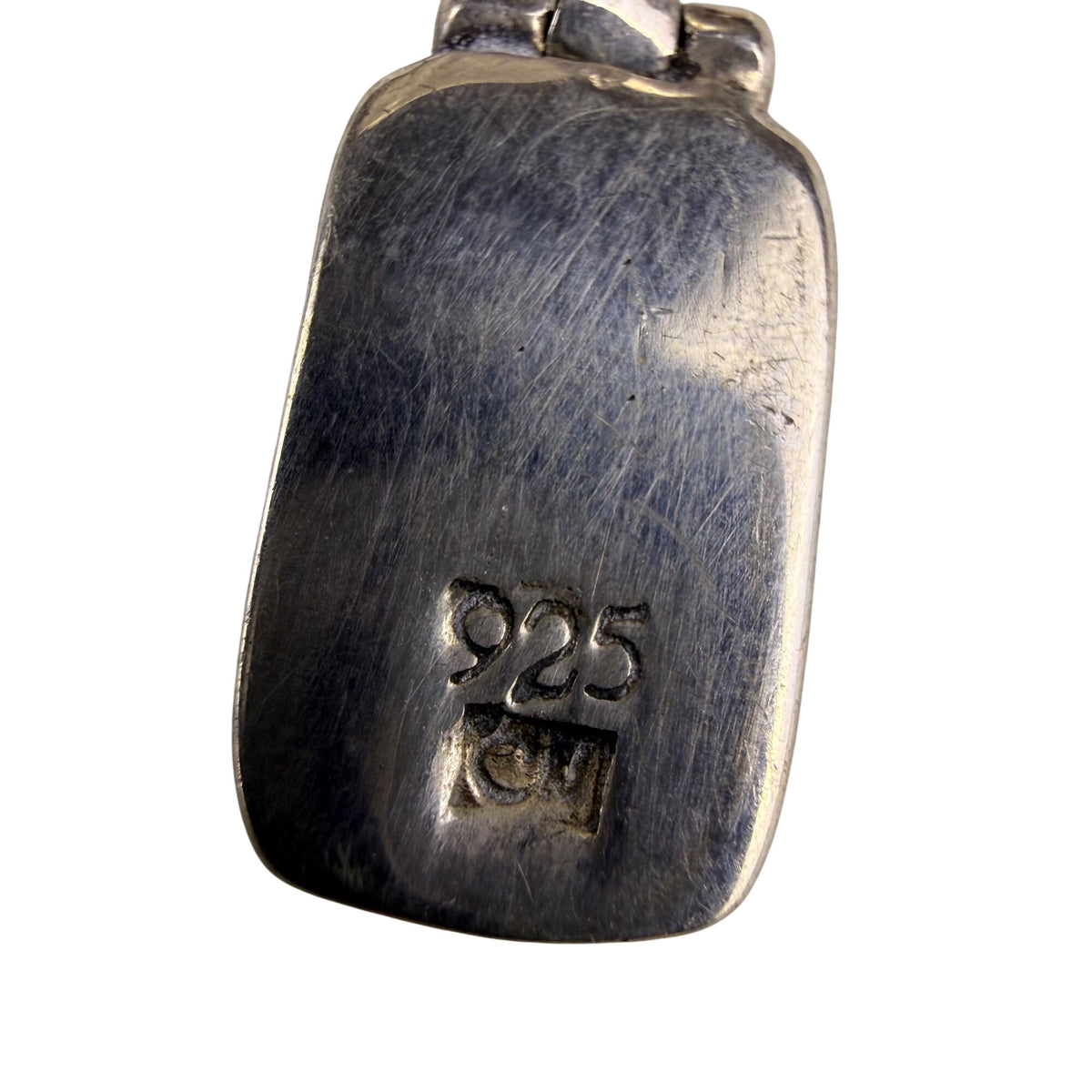 Sterling Silver 925 Womens Chain Necklace Blue Multicolor Pendant