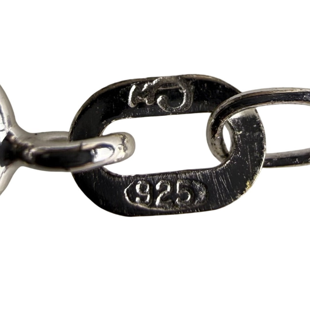 Sterling Silver 925 Womens Chain Necklace Blue Multicolor Pendant