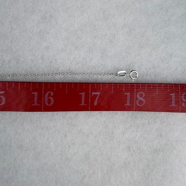 Sterling Silver 925 Womens Chain Necklace Blue Multicolor Pendant