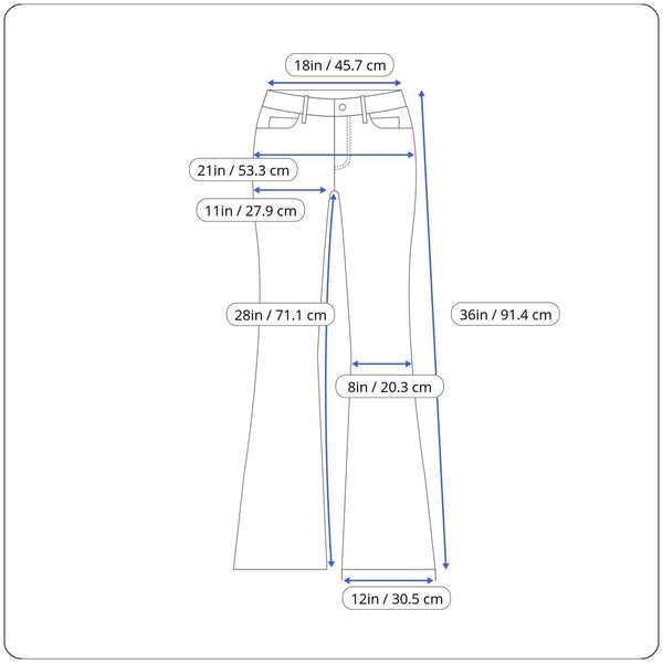 Arizona Women's Blue Cotton Flare Jeans Size 17 Distressed Design - New