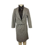 Vintage Marion McCoy Women's Houndstooth Skirt Suit With Ruffled Blouse & Jacket