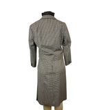Vintage Marion McCoy Women's Houndstooth Skirt Suit With Ruffled Blouse & Jacket