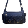 Travelon Navy Blue Nylon Multiple Pockets & Adjustable Strap Crossbody Bag Sz M