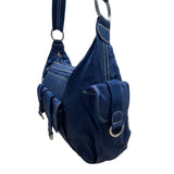 Travelon Navy Blue Nylon Multiple Pockets & Adjustable Strap Crossbody Bag Sz M