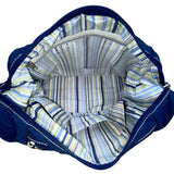 Travelon Navy Blue Nylon Multiple Pockets & Adjustable Strap Crossbody Bag Sz M