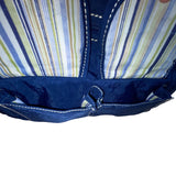 Travelon Navy Blue Nylon Multiple Pockets & Adjustable Strap Crossbody Bag Sz M