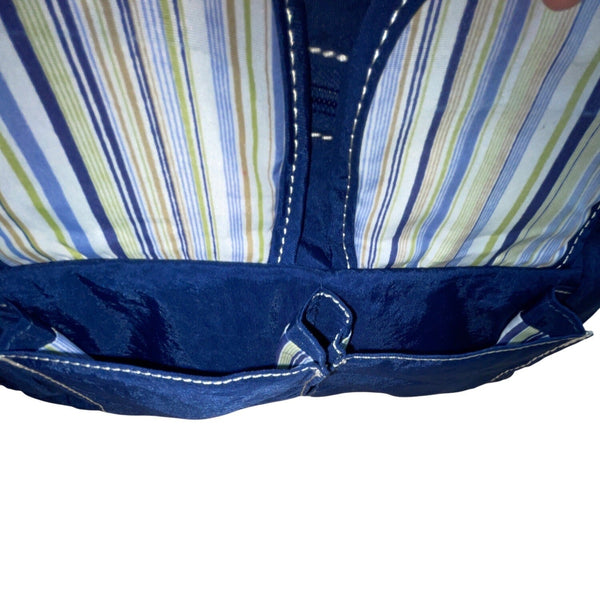 Travelon Navy Blue Nylon Multiple Pockets & Adjustable Strap Crossbody Bag Sz M