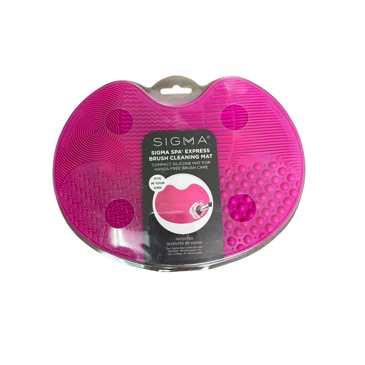 Sigma Beauty Pink Silicone Brush Cleaning Mat Compact Textured Design Durable 7.5" Sigma Beauty Pink Silicone Brush Cleaning Mat Compact Textured Design Durable 7.5"