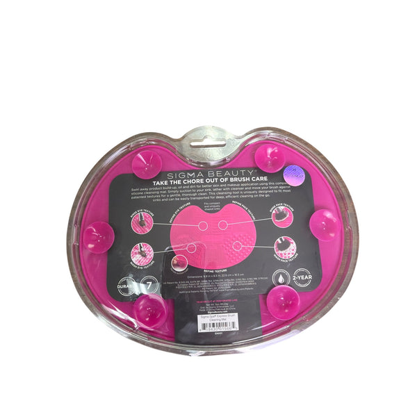 Sigma Beauty Pink Silicone Brush Cleaning Mat Compact Textured Design Durable 7.5" Sigma Beauty Pink Silicone Brush Cleaning Mat Compact Textured Design Durable 7.5"