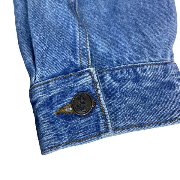 Mickey Inc Unisex Blue Denim Button Down Jacket Sz L