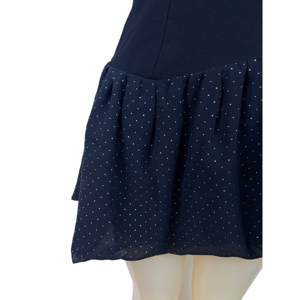 Maje Strapless Black Polka Dot Bubble Hem Mini Dress Chic Fashion Sz 2 - New