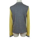Escada Yellow and Grey Sleeveless Shirt and Sweater Women's 2pcs Set Sz M