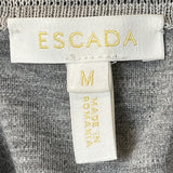 Escada Yellow and Grey Sleeveless Shirt and Sweater Women's 2pcs Set Sz M
