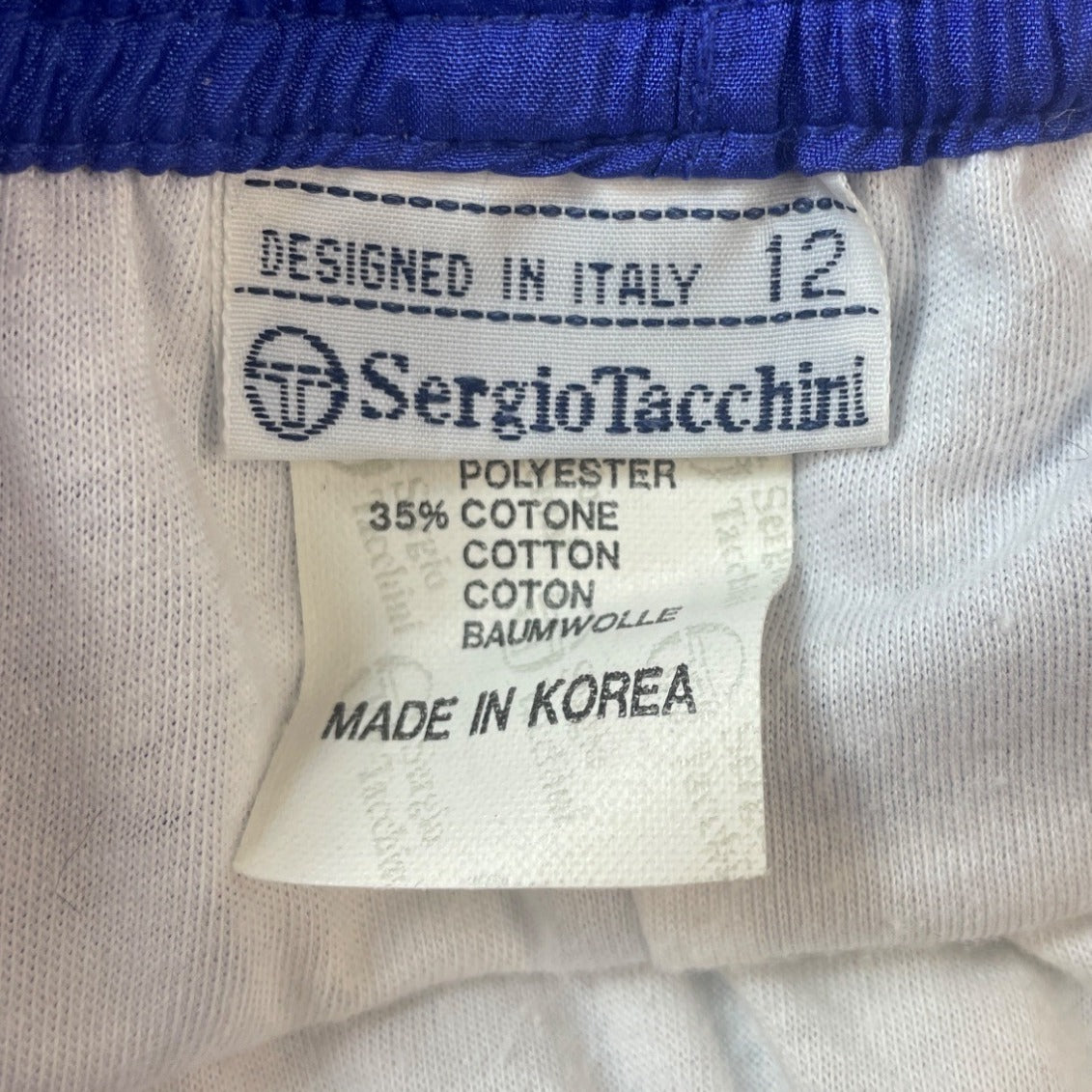 Sergio Tacchini Women's Royal Blue Tracksuit Sz 12