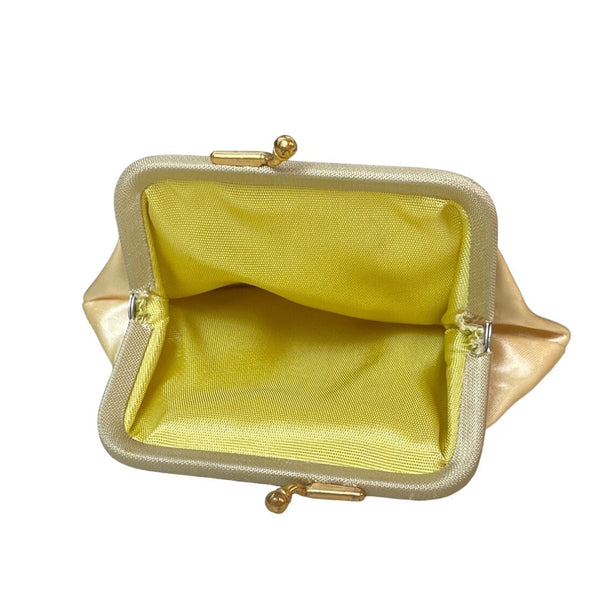 Vintage Lowy And Mund Black Evening Clutch with Coin Wallet and Mirror 3pc Set