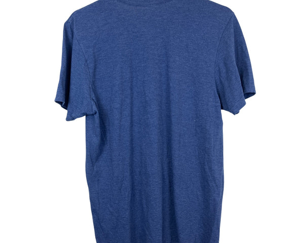 Flag & Anthem Mens Blue Graphic Tee Mountain Sunset Print Size M