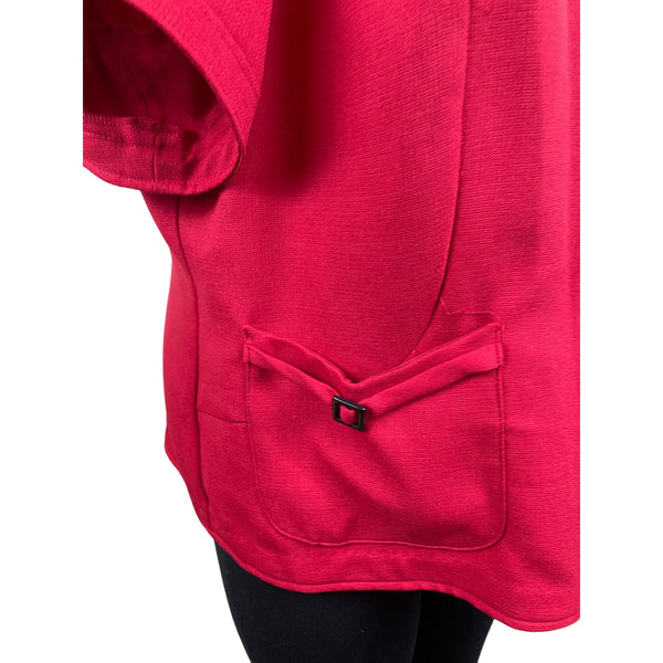 Studio I Women's Red Blazer With Pockets & Button Closure Size 24W