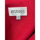 Studio I Women's Red Blazer With Pockets & Button Closure Size 24W