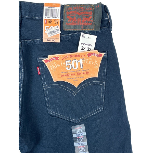 Levi’s Men’s 501 Dark Blue Original Fit Straight Leg Sz 32x32- NWT