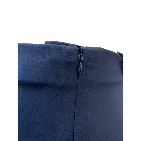 Lafayette 148 New York Womens Black Cropped Pants With Side Zipper Size 10