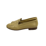 Gucci Women's White Ivory Nappa Agnello Mocassino Pelle Shoes Sz 6B