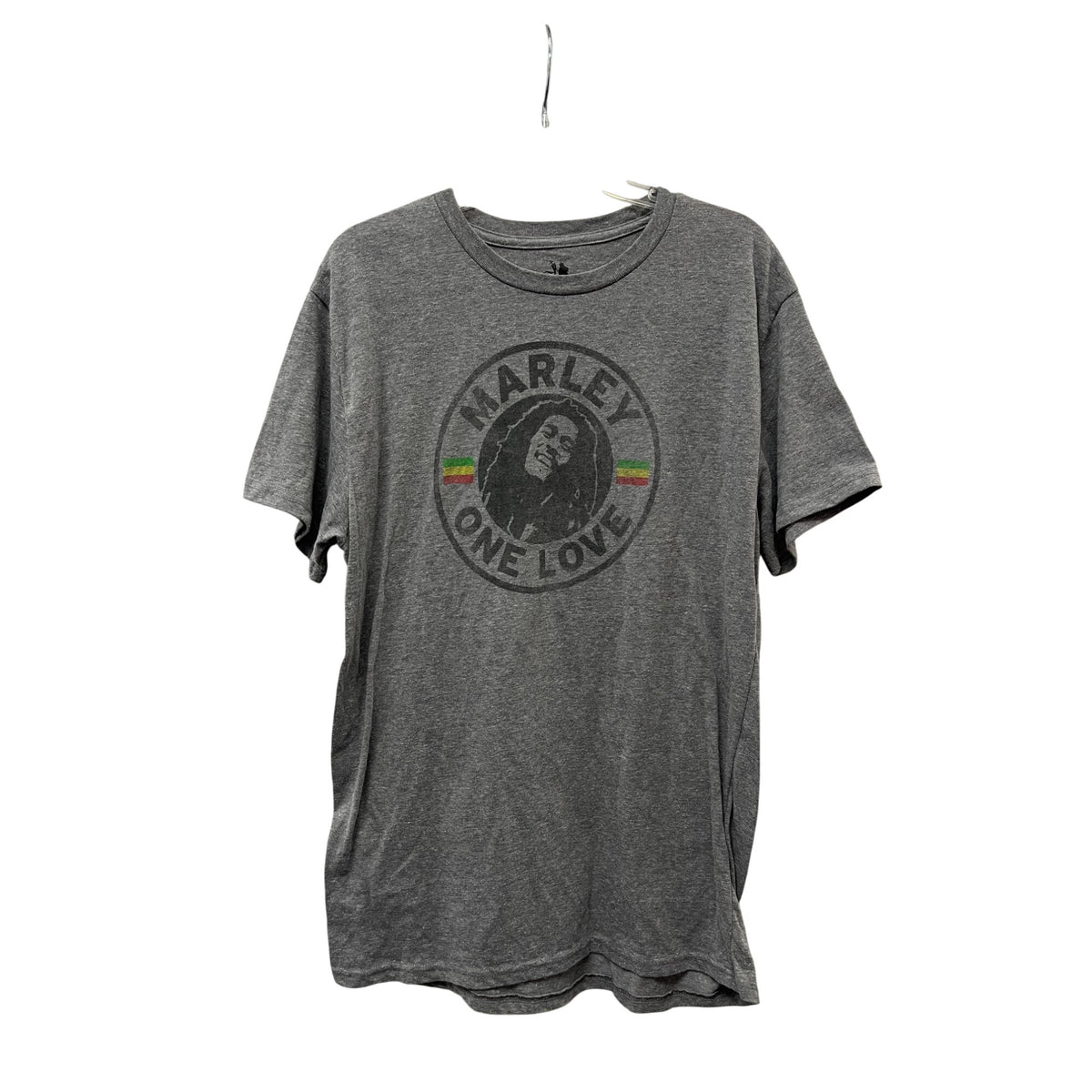 Zion Rootswear Mens Gray Cotton Polyester Bob Marley One Love Graphic T-Shirt XXL