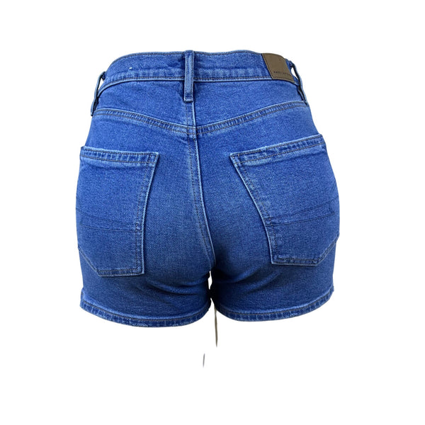 American Eagle Women’s Blue Denim High-Rise Stretch Jean Shorts Size 00 - New