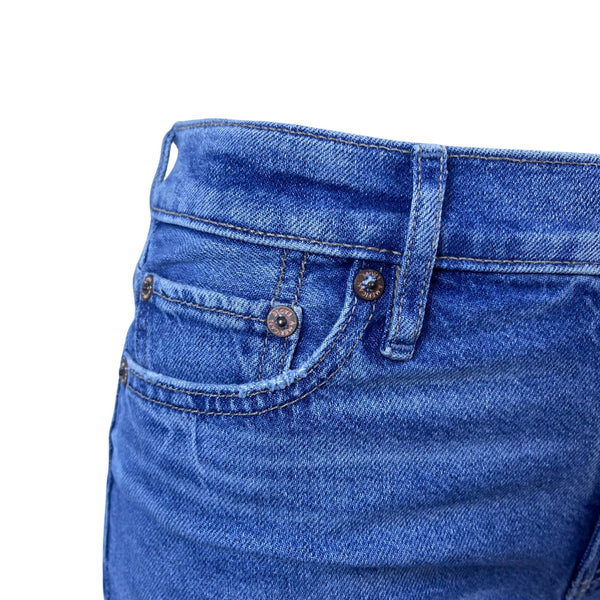 American Eagle Women’s Blue Denim High-Rise Stretch Jean Shorts Size 00 - New