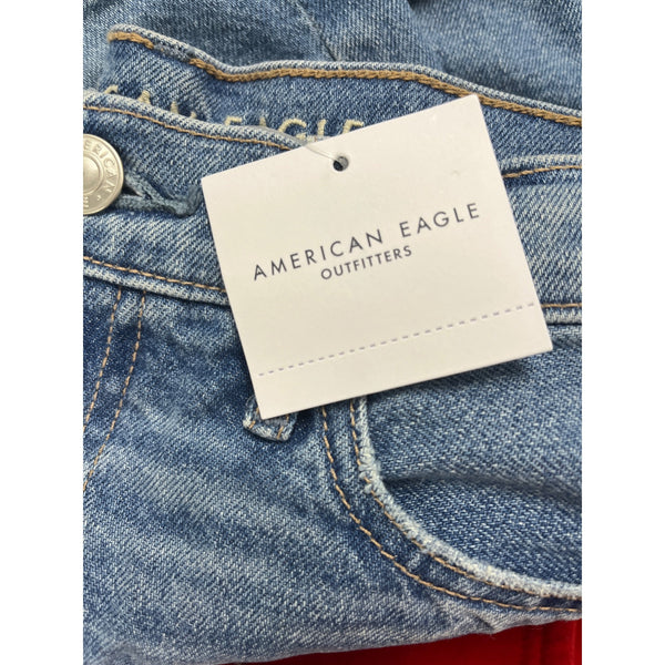 American Eagle Women’s Blue Denim High-Rise Stretch Jean Shorts Size 00 - New