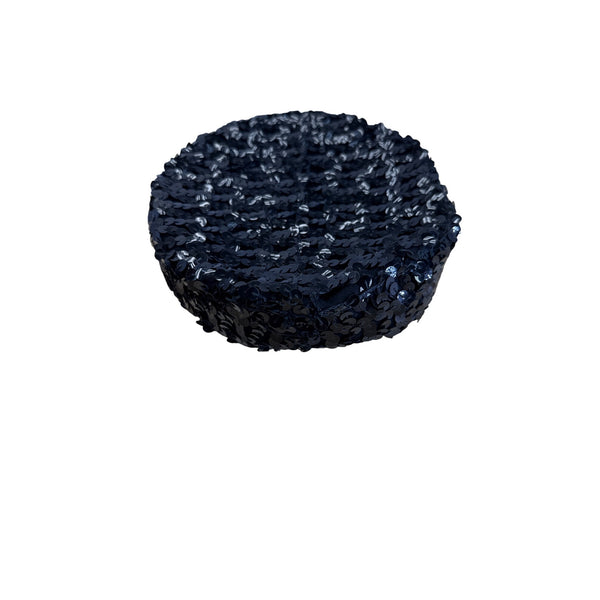 Vintage Belvedere New York Black Sequin Cocktail Hat