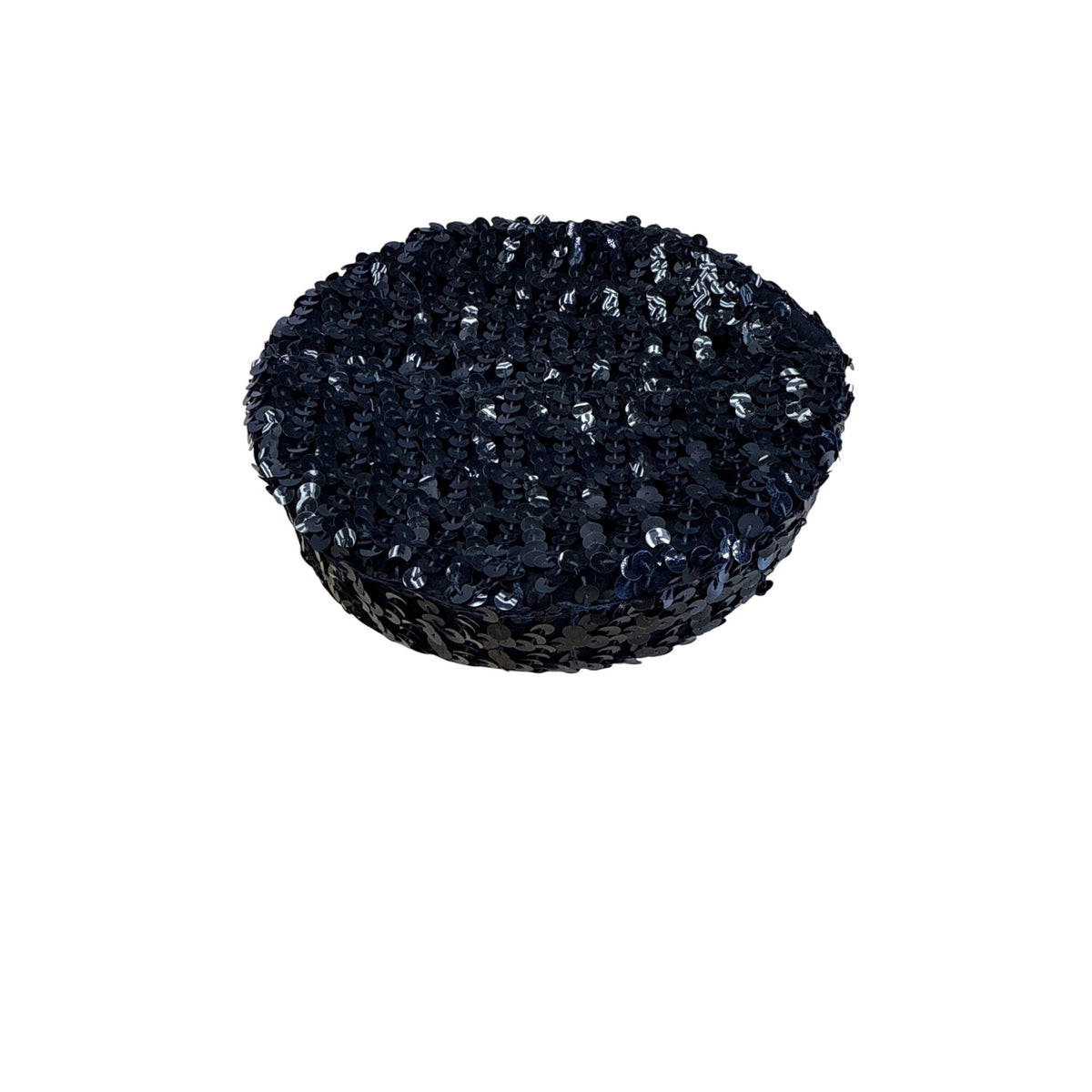Vintage Belvedere New York Black Sequin Cocktail Hat
