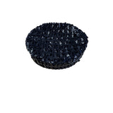 Vintage Belvedere New York Black Sequin Cocktail Hat