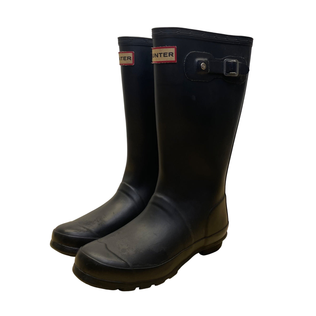 Hunter Kids Black Rubber Waterproof Rain Boots Size 3M/4F