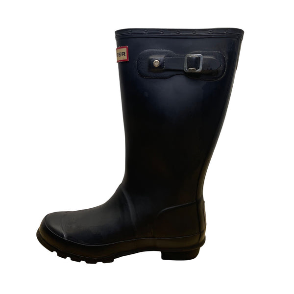 Hunter Kids Black Rubber Waterproof Rain Boots Size 3M/4F