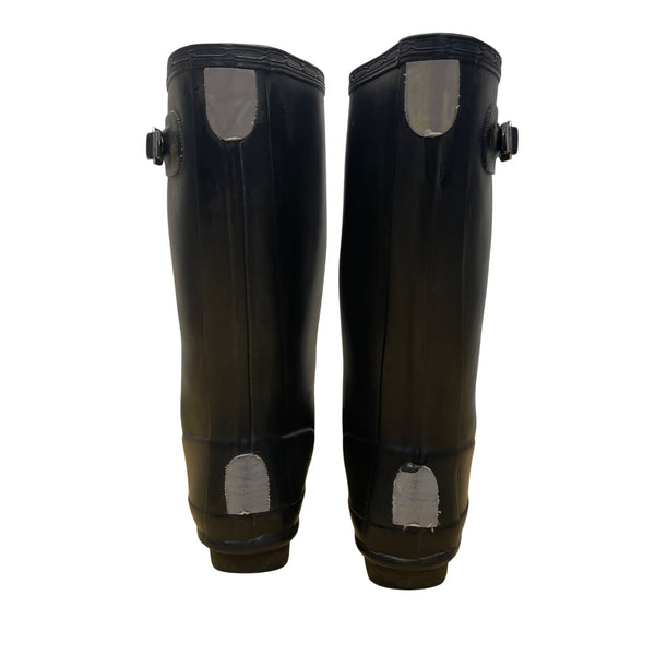 Hunter Kids Black Rubber Waterproof Rain Boots Size 3M/4F