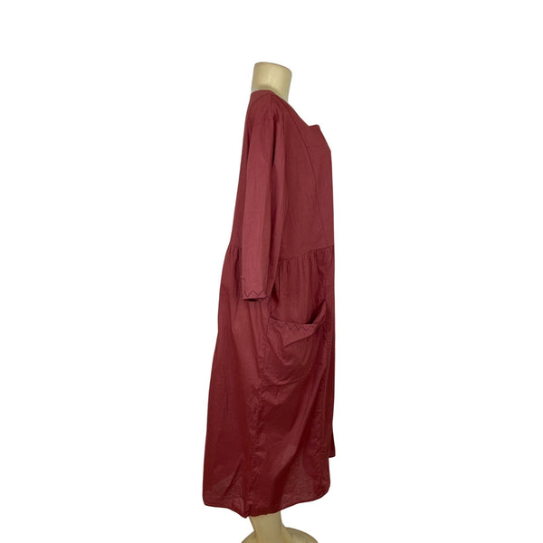 10 Colors Vintage Rose Button-Down Dress W Square Neckline & Pockets Sz XL- New