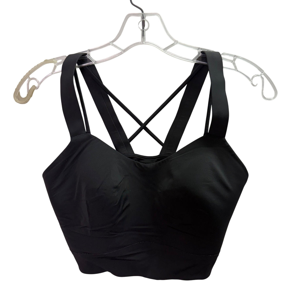 Lululemon Womens Black Nylon Blend Crossback Sports Bra Size M