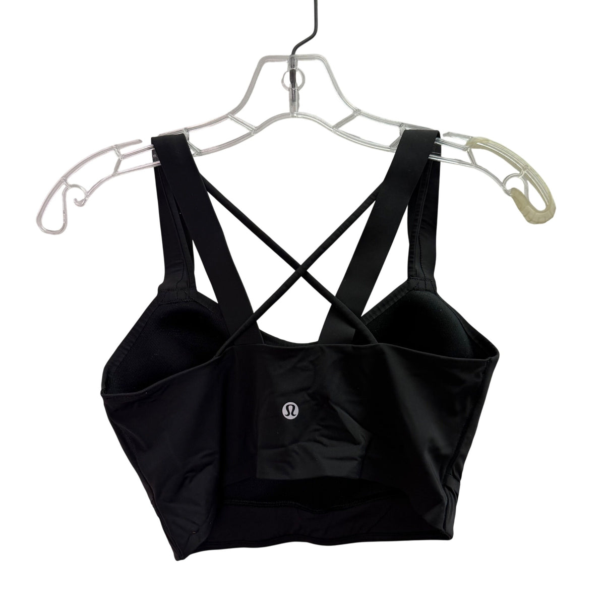 Lululemon Womens Black Nylon Blend Crossback Sports Bra Size M