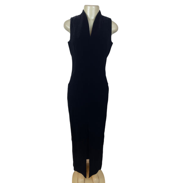 Jones New York Evening Sleeveless Black Maxi Dress Size 4