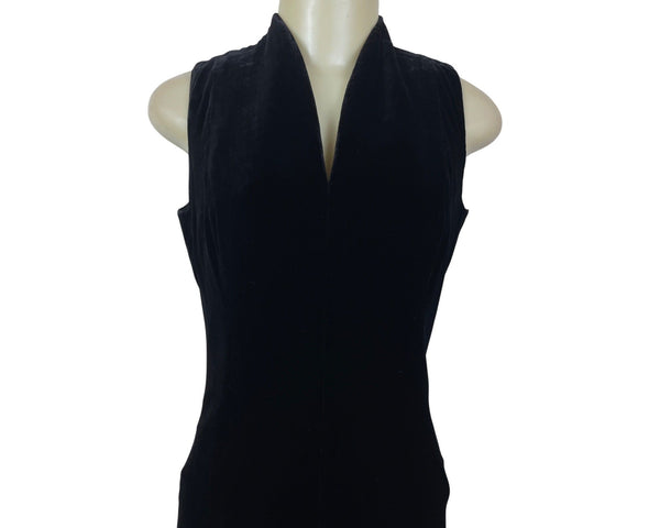 Jones New York Evening Sleeveless Black Maxi Dress Size 4