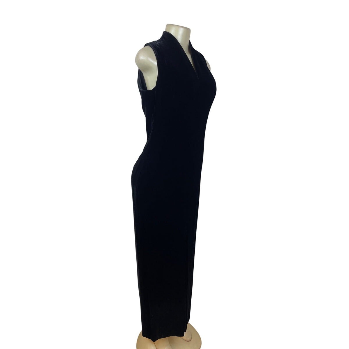 Jones New York Evening Sleeveless Black Maxi Dress Size 4