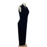 Jones New York Evening Sleeveless Black Maxi Dress Size 4