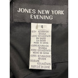 Jones New York Evening Sleeveless Black Maxi Dress Size 4