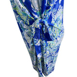 The Limited Womens Blue & Green Paisley Wrap Dress Size XL - New
