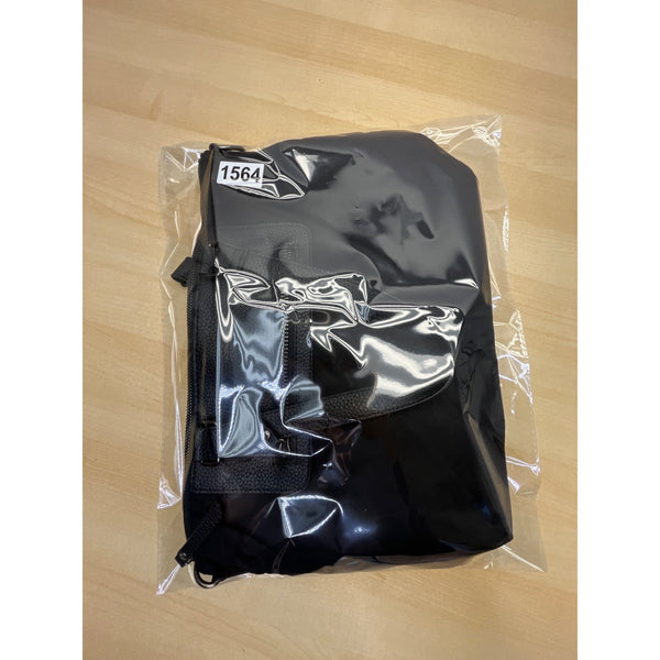 Roots 73 Women’s Black Nylon & Faux Leather With Front Zipper Pocket Tote Bag